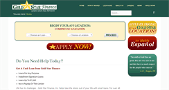 Desktop Screenshot of goldstarfinancetexas.com